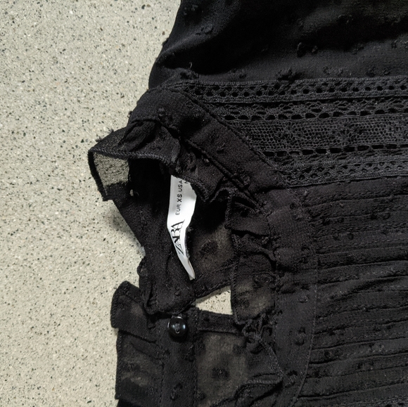 Zara black blouse top - Picture 3 of 7